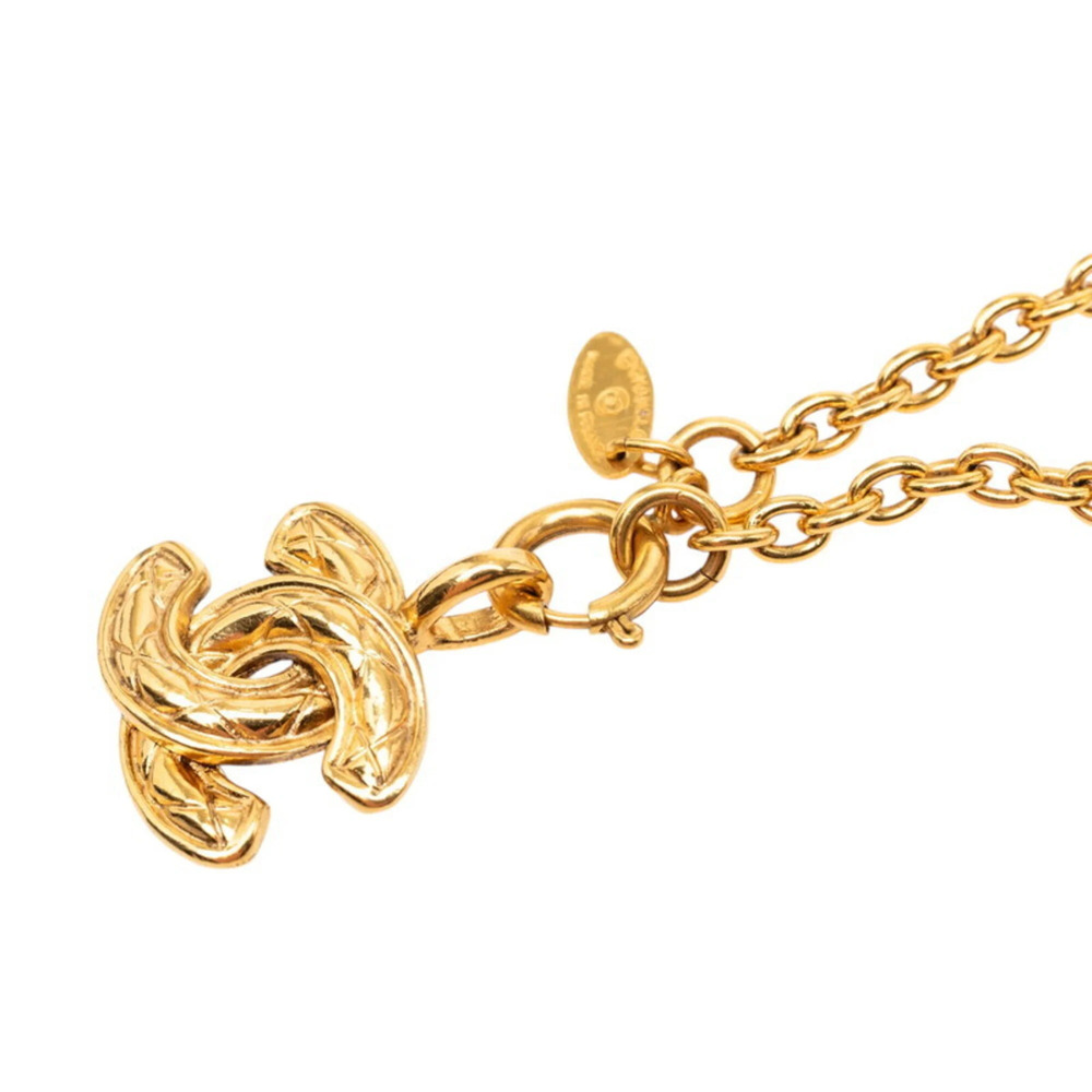 CHANEL Gold Logo Necklace - Picture 1 of 6